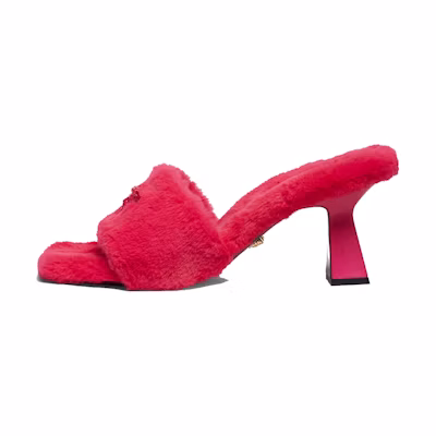 (W) Versace La Medusa High Heels 'Hot Pink Peep Toe'