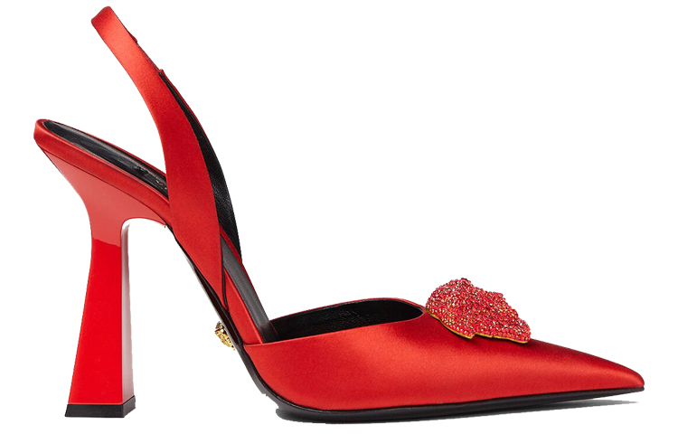 (W) Versace La Medusa High Heels 'Red Satin' 圖 2