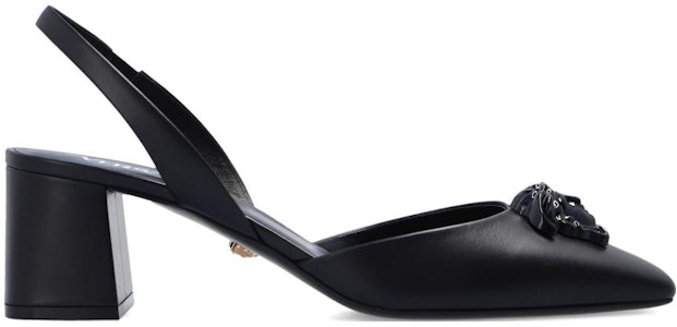 (W) ヴェルサーチェ メドゥーサ レザー スリングバック サンダル (黒) 1003138-DVT2P_1B090 Order (W) ヴェルサーチェ メドゥーサ レザー スリングバック サンダル (黒) 1003138-DVT2P_1B090