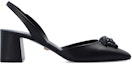 Order (Women) Versace La Medusa Leather Slingback Sandals 'Black' 1003138-DVT2P_1B090