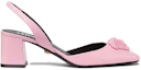 Order (W) Versace La Medusa Leren Slingback Sandalen ''Roze'' 1003138-DVT2P_1P650
