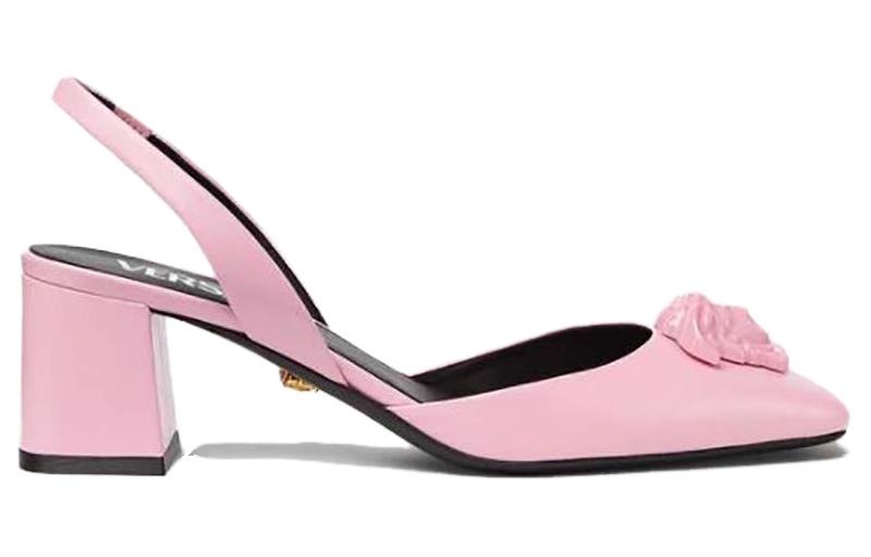 Order (W) Sandal Selop Kulit Versace La Medusa 'Pink' 1003138-DVT2P_1P650