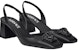 (Women) Versace La Medusa Leather Slingback Sandals 'Black' 1003138-DVT2P_1B090