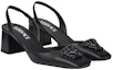 Shop (Women) Versace La Medusa Leather Slingback Sandals 'Black' 1003138-DVT2P_1B090