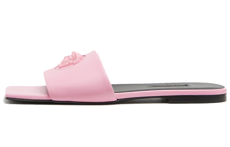 (W) Versace La Medusa Leather Slippers 'Pink'
