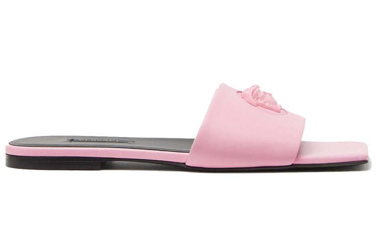 (W) Versace La Medusa Leather Slippers 'Pink' 圖 2