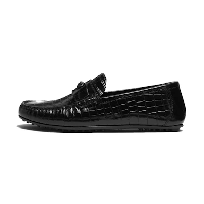 (W) Versace La Medusa Loafers 'Black Leather'