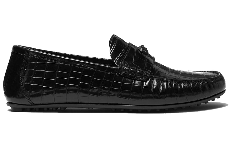 (W) Versace La Medusa Loafers 'Black Leather' 圖 2