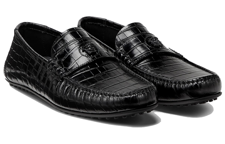 (W) Versace La Medusa Loafers 'Black Leather' 圖 3