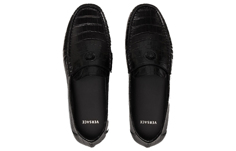 (W) Versace La Medusa Loafers 'Black Leather' 圖 4