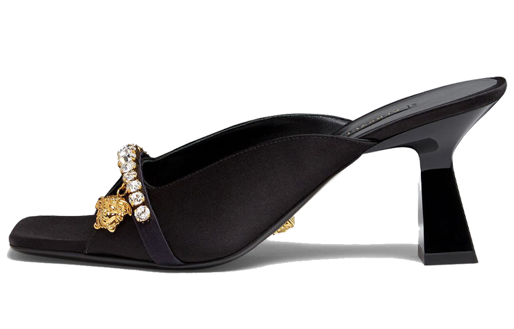(W) Versace La Medusa Mule 'Black Charm'