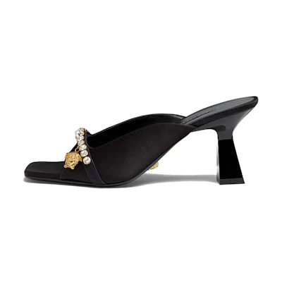 (W) Versace La Medusa Mule 'Black Charm'