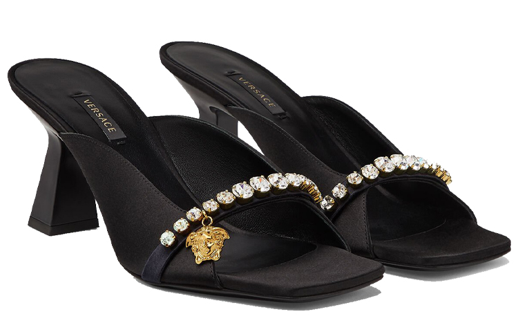 (W) Versace La Medusa Mule 'Black Charm' 圖 3