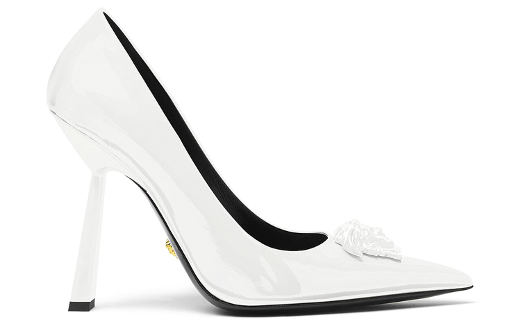 (W) Versace La Medusa Naplak 'White High Heel' 圖 2