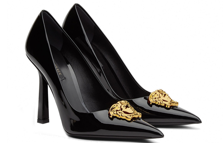 Order (W) Versace La Medusa 'Cuero Charol Negro' DST625O-D2VE_1B00V