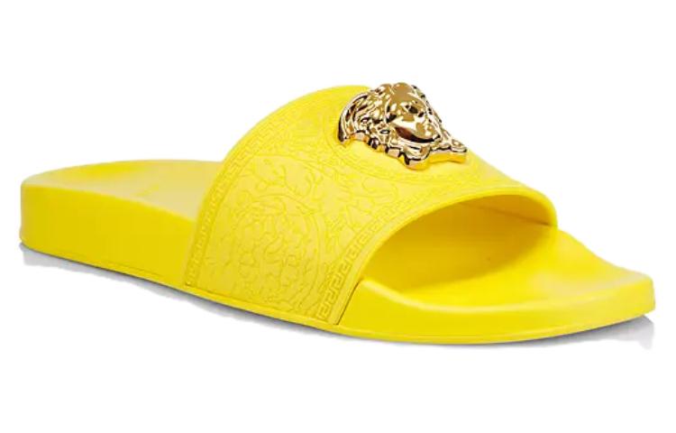 (W) Versace La Medusa Slides Yellow Gold 圖 3