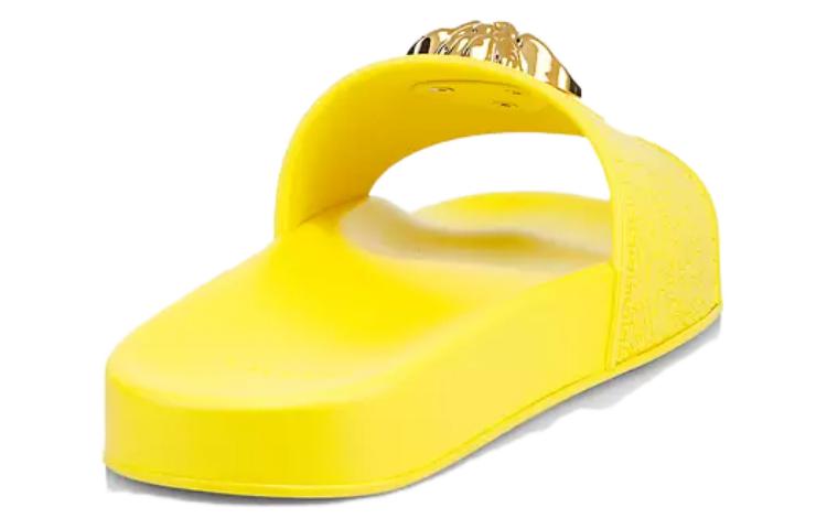 (W) Versace La Medusa Slides Yellow Gold 圖 4