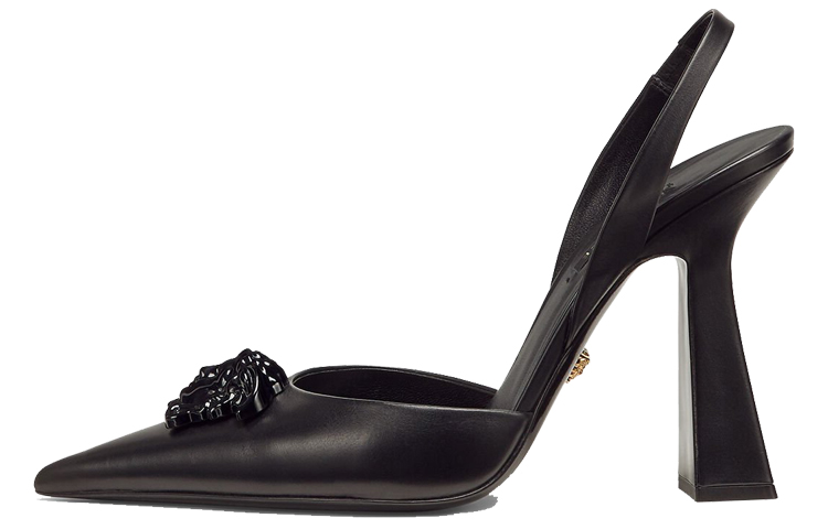 (Women) Versace La Medusa Slingback Pumps Black Black 1001207-DVT2P_1B090