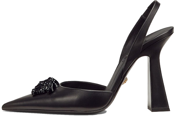 (Women) Versace La Medusa Slingback Pumps Black Black 1001207-DVT2P_1B090 Buy (Women) Versace La Medusa Slingback Pumps Black Black 1001207-DVT2P_1B090