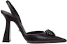 Order (W) Versace La Medusa Slingback Pumps Hitam Hitam 1001207-DVT2P_1B090