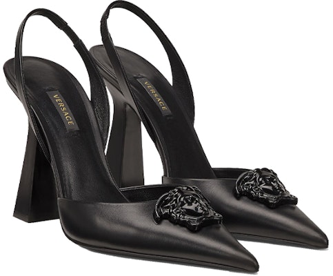 (Women) Versace La Medusa Slingback Pumps Black Black 1001207-DVT2P_1B090 Lookbook (Women) Versace La Medusa Slingback Pumps Black Black 1001207-DVT2P_1B090