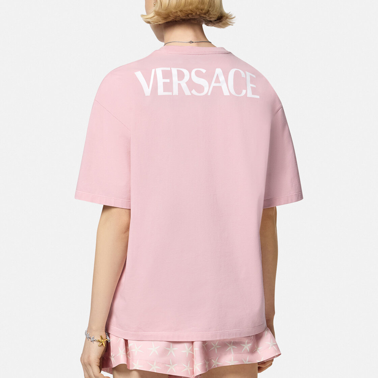(Women) VERSACE La Vacanza SS24 Starfish Print Loose Fit Pink  T-Shirt. 1016291-1A11602-2PV00 圖 4