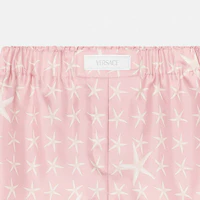 Sizing (W) VERSACE La Vacanza SS24 Celana Renang Wanita Motif Starfish - Putih 1016548-1A11577-5PB40
