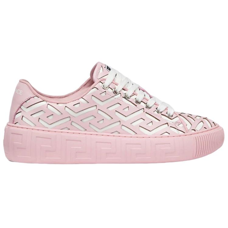 (W) Versace Laser-Cut Leather Sneakers 'Pink Fashion' 圖 2