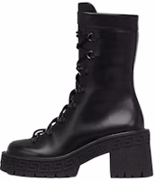 (Women) Versace Leather Fashion Lace-Up Boots 'Black' 1005900-1A04060_1B000 (Women) Versace Leather Fashion Lace-Up Boots 'Black' 1005900-1A04060_1B000