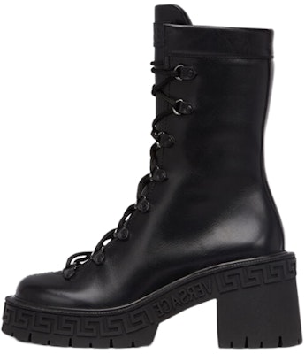 (Women) Versace Leather Fashion Lace-Up Boots 'Black' 1005900-1A04060_1B000 Buy (Women) Versace Leather Fashion Lace-Up Boots 'Black' 1005900-1A04060_1B000