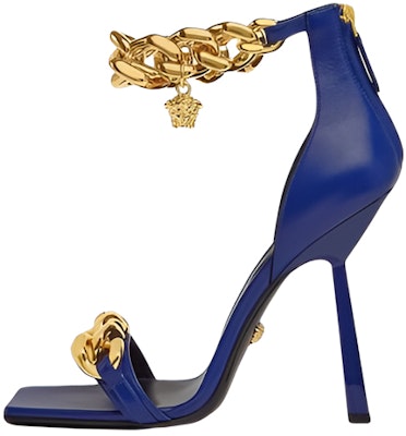 (Women) Versace Leather Fashion Sandals 'Blue' DST568P-DNA32_1U60V Buy (Women) Versace Leather Fashion Sandals 'Blue' DST568P-DNA32_1U60V