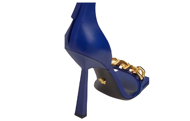 (W) Versace Leather Fashion Sandals 'Blue' 圖 3