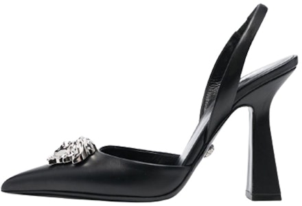 (W) Versace Kulit Kasut Tumit Tinggi 'Hitam' 1001207DVT2P1B00P Buy (W) Versace Kulit Kasut Tumit Tinggi 'Hitam' 1001207DVT2P1B00P