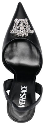 (Women) Versace Leather Fashion Slip-On Chunky High Heels 'Black' 1001207DVT2P1B00P Shop (Women) Versace Leather Fashion Slip-On Chunky High Heels 'Black' 1001207DVT2P1B00P