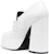 (W) Versace Kasut Tumit Tinggi Kulit 'Putih Fesyen Chunky Heel' 1010175-DVT2P_1W00V