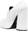 Shop (W) Versace Kasut Tumit Tinggi Kulit 'Putih Fesyen Chunky Heel' 1010175-DVT2P_1W00V