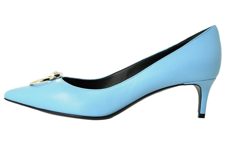 Buy (W) Versace Zapatillas Altas de Cuero 'Azul Claro' DSR561H-DVT2P_DZ7OC