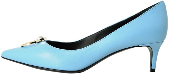 VERSACE 范思哲 皮革高跟鞋 女款 淺藍色 Buy VERSACE 范思哲 皮革高跟鞋 女款 淺藍色