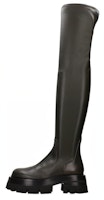(Women) Versace Leather High-Top Boot 'Black Fashion' 1000833-1A00681_1K460 (Women) Versace Leather High-Top Boot 'Black Fashion' 1000833-1A00681_1K460