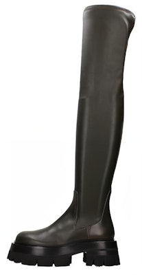 (Women) Versace Leather High-Top Boot 'Black Fashion' 1000833-1A00681_1K460 Buy (Women) Versace Leather High-Top Boot 'Black Fashion' 1000833-1A00681_1K460