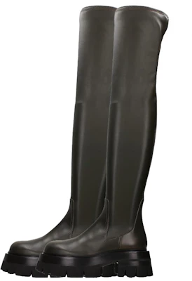 (W) Bota Alta de Cuero Versace 'Moda Negra' 1000833-1A00681_1K460 Lookbook (W) Bota Alta de Cuero Versace 'Moda Negra' 1000833-1A00681_1K460