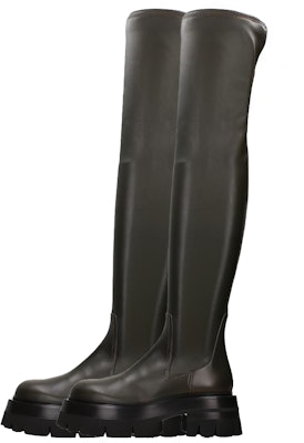 (Women) Versace Leather High-Top Boot 'Black Fashion' 1000833-1A00681_1K460 Lookbook (Women) Versace Leather High-Top Boot 'Black Fashion' 1000833-1A00681_1K460