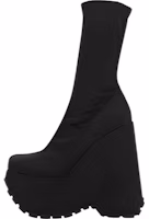 (Women) Versace Leather Platform Ankle Boots 'Black' 1005884-1A03159_1B000 (Women) Versace Leather Platform Ankle Boots 'Black' 1005884-1A03159_1B000