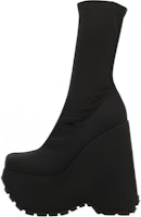 (Women) Versace Leather Platform Ankle Boots 'Black' 1005884-1A03159_1B000 (Women) Versace Leather Platform Ankle Boots 'Black' 1005884-1A03159_1B000