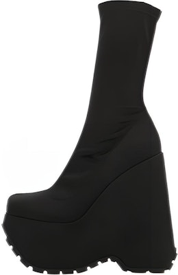 (Women) Versace Leather Platform Ankle Boots 'Black' 1005884-1A03159_1B000 Buy (Women) Versace Leather Platform Ankle Boots 'Black' 1005884-1A03159_1B000