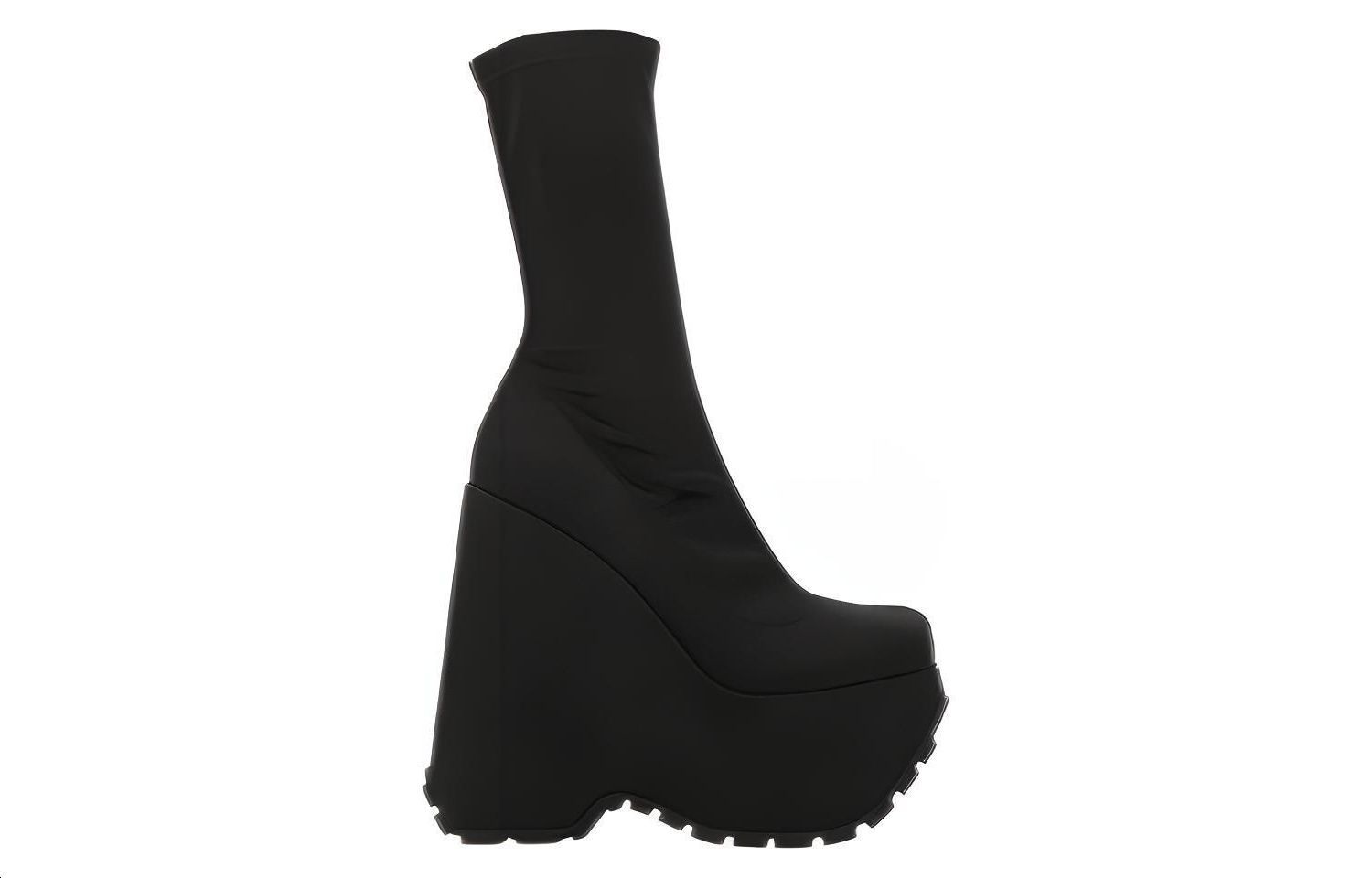Order (Women) Versace Leather Platform Ankle Boots 'Black' 1005884-1A03159_1B000