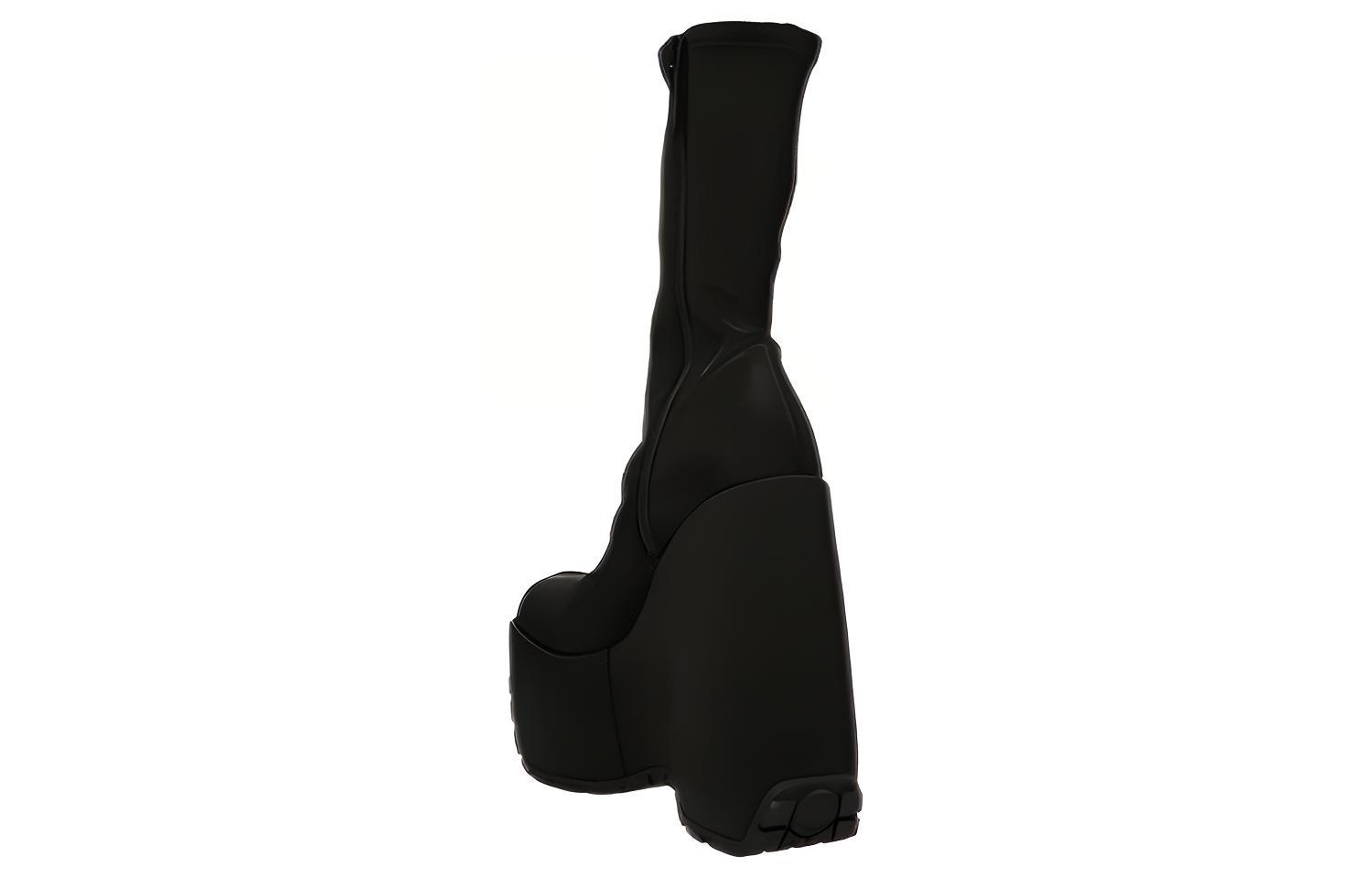 Shop (Women) Versace Leather Platform Ankle Boots 'Black' 1005884-1A03159_1B000