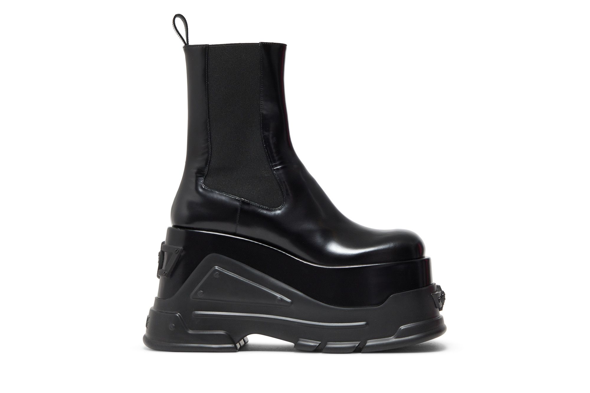 (Women) Versace Leather Platform Boot 'Black' 1008871-DVT51-1B000