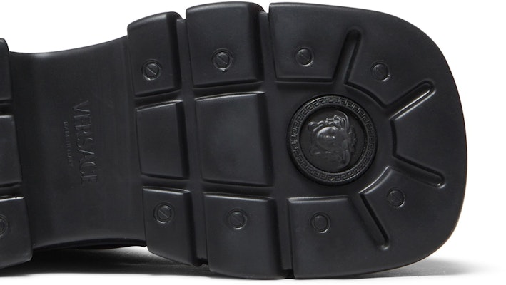 (W) Versace Sepatu Boot Platform Kulit 'Hitam' 1008871-DVT51-1B000 Purchase (W) Versace Sepatu Boot Platform Kulit 'Hitam' 1008871-DVT51-1B000