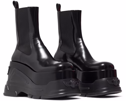 (Women) Versace Leather Platform Boot 'Black' 1008871-DVT51-1B000 Cheap (Women) Versace Leather Platform Boot 'Black' 1008871-DVT51-1B000